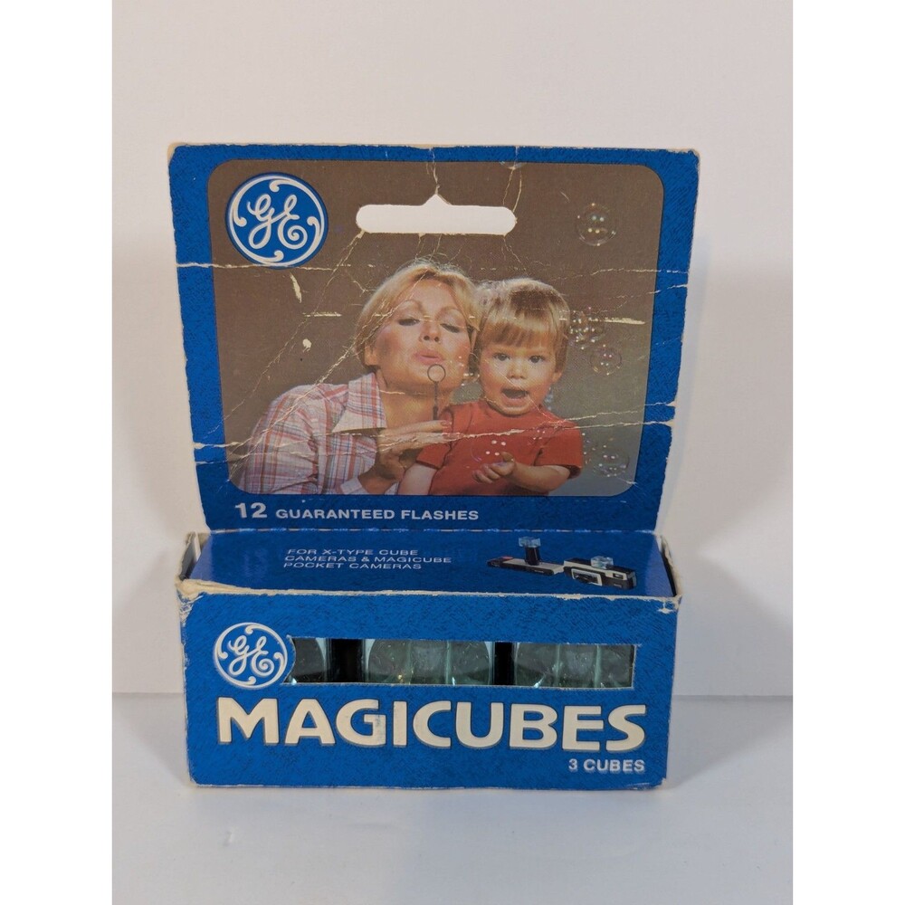 VINTAGE  GE Magicubes, 1970s Flash Photography, 3 cubes Unused